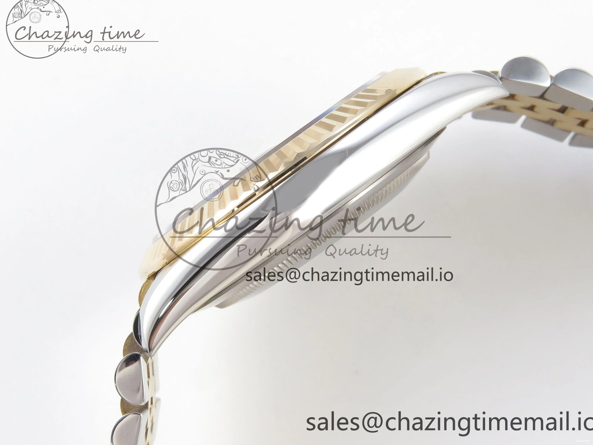 on Edition MOP DateJust White SS 41mm SS Bracelet Jubilee YG Dial Best 126333 3EF YG Diamond SA3235 1:1 0416